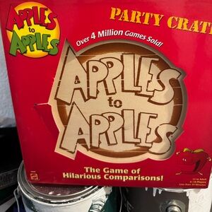 Apples to Apples party crate game.